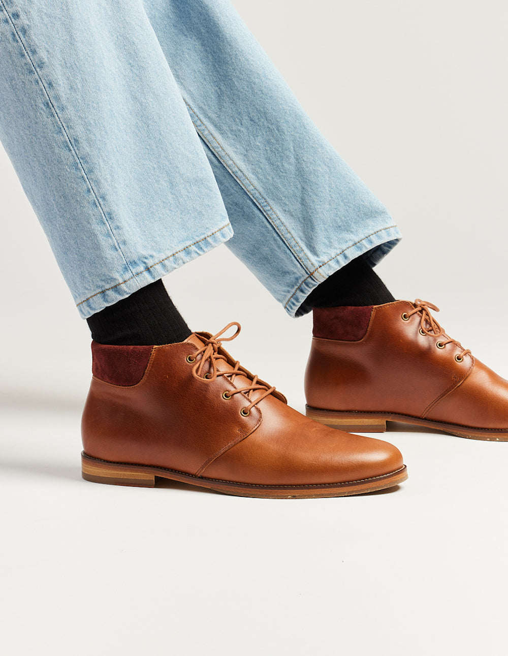 Bottines Gaultier - Terracotta pull-up wear