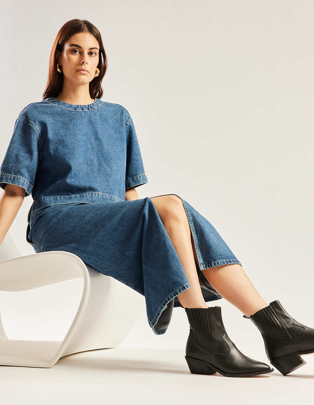 Georgia ankle boots - Cuir noir