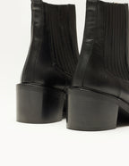 Janine ankle boots - Cuir noir