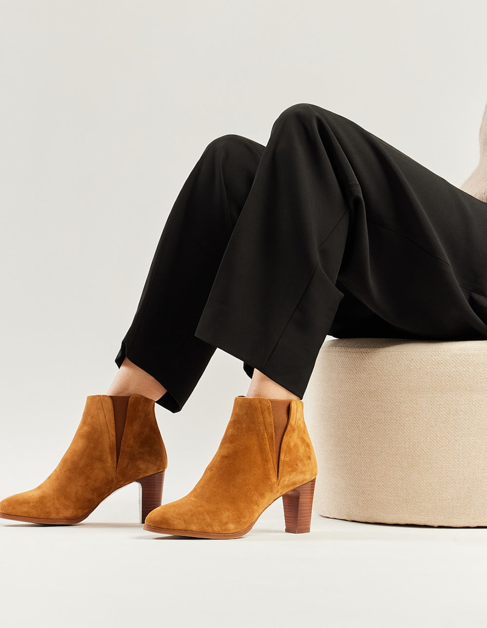 Jeanne H ankle boots - ambre suède