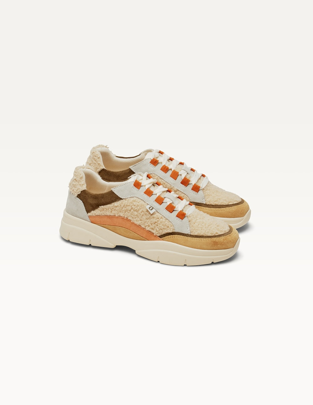 Baskets basses Laura - Beige crème kaki