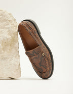 Marjorie loafers - Cuir brown python