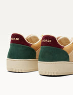 Baskets basses Maxence F - Rose clair beige moutarde