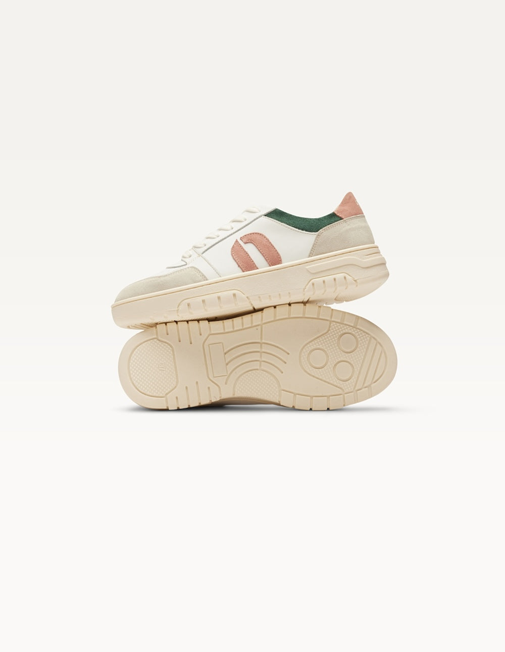 Baskets basses Nora - Gris clair blanc canard