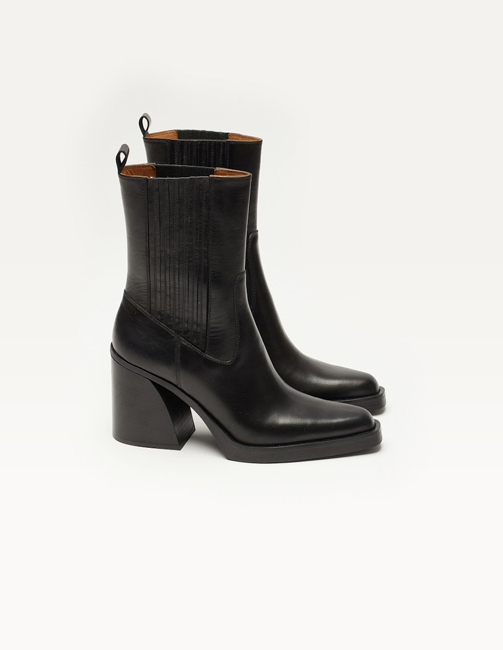 Paola ankle boots - Cuir noir
