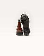 Pernille Bottines - Cuir verni noisette