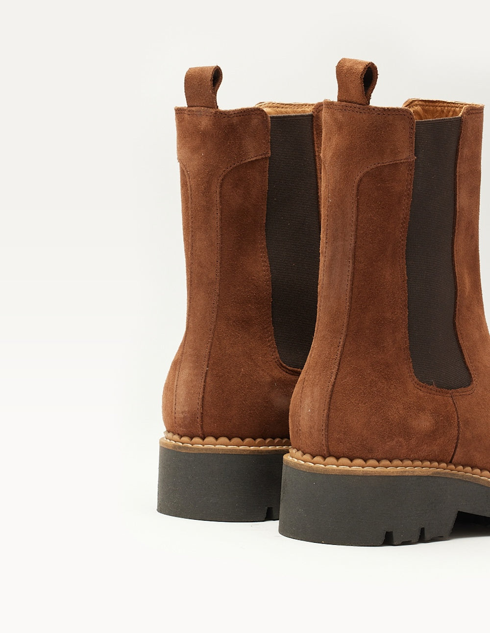 Poppy ankle boots - brown suede