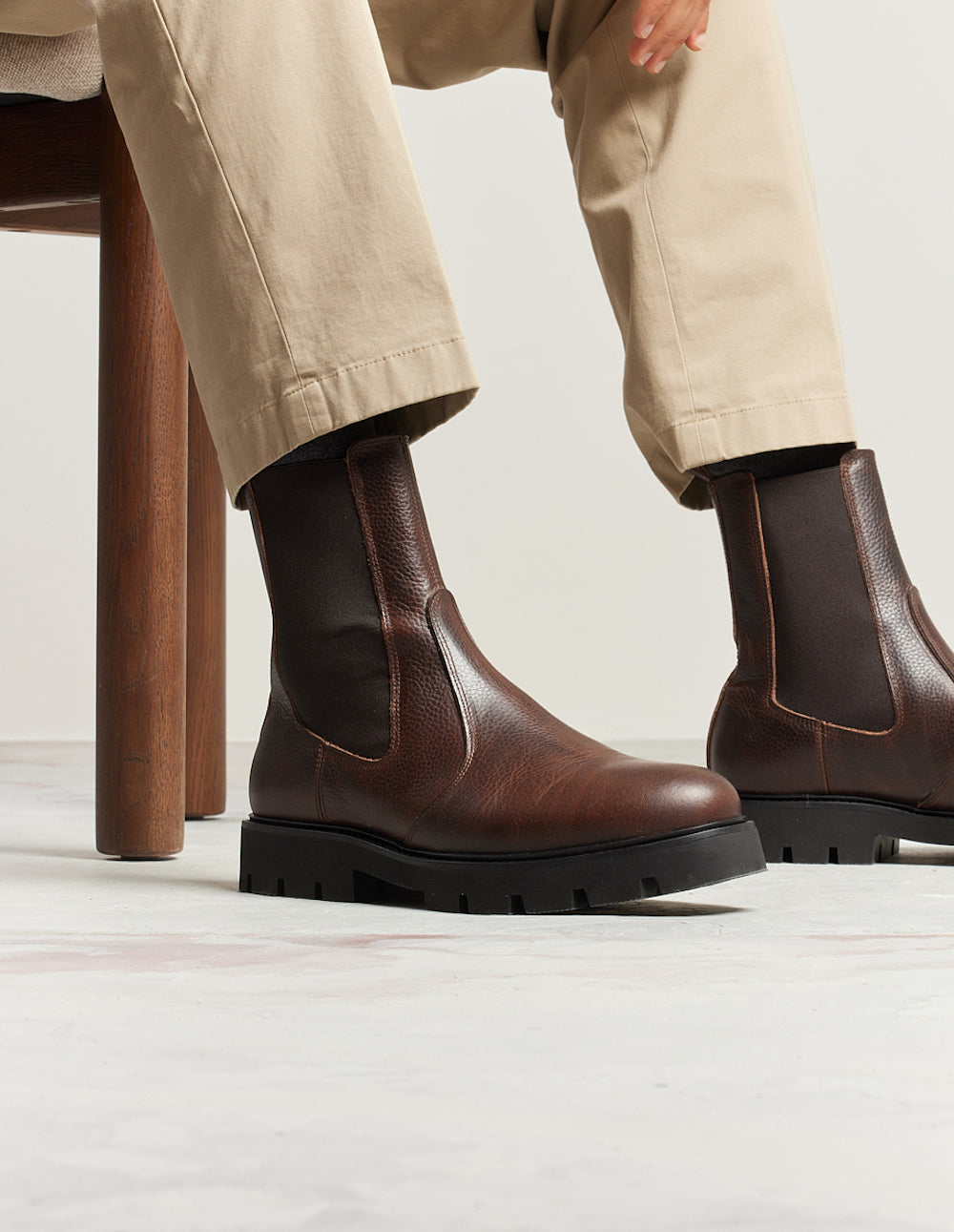 Raoul Bottines - Brown Grain Pull Up Cure