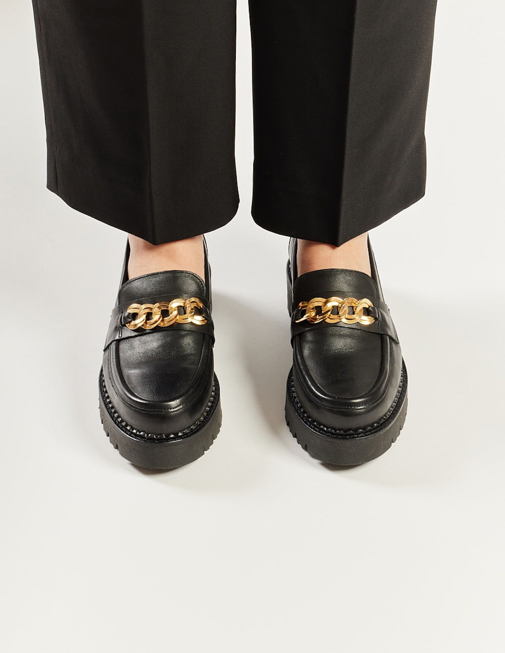Rosie Moccasins - Cuir noir
