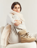Sarah Fourrées Bottes - Taupe Suede