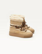 Sarah Fourrées Bottes - Taupe Suede