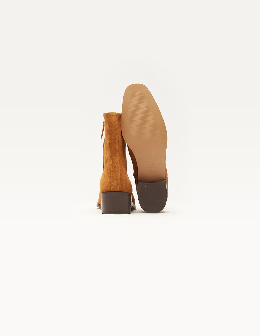 Sybille ankle boots - amber suede