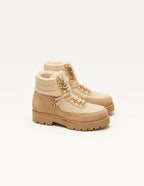 Talie laced ankle boots - Beige suède
