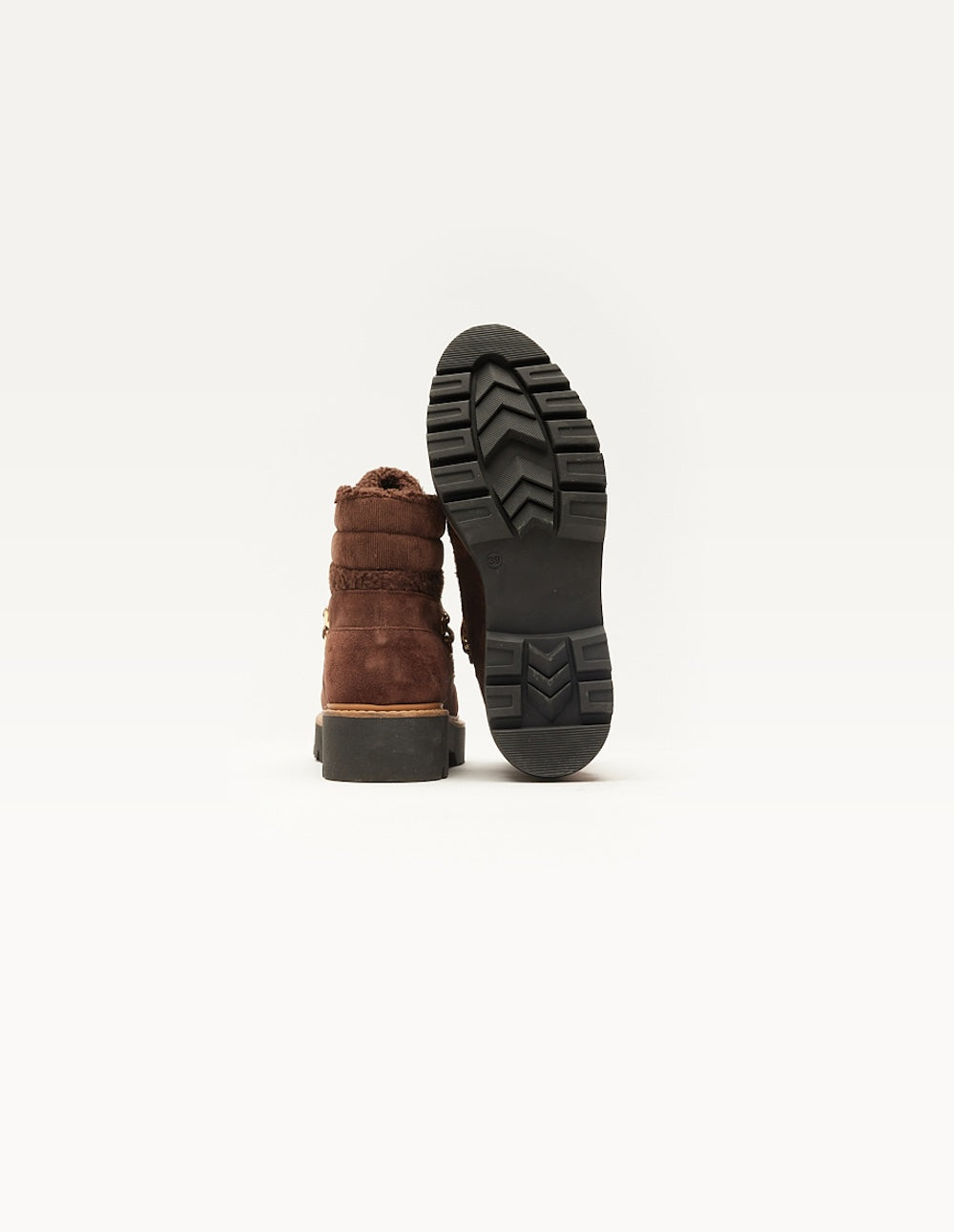 Talie laced ankle boots - Brown suede