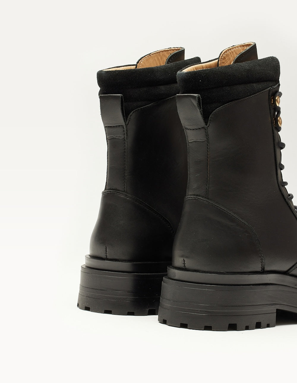Tamara laced ankle boots - Cuir noir