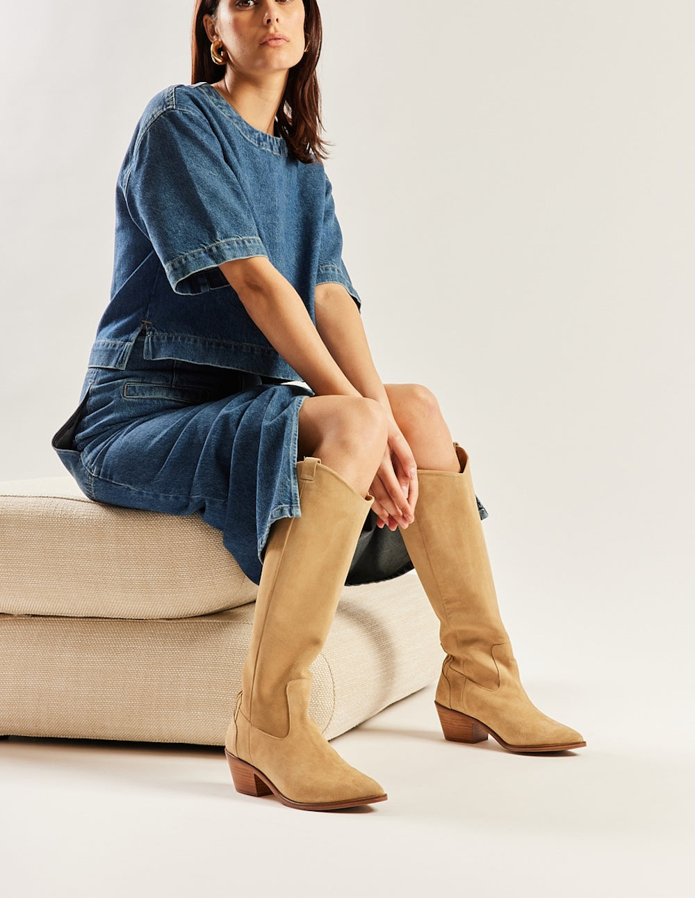 Bottes Tara - Suede taupe