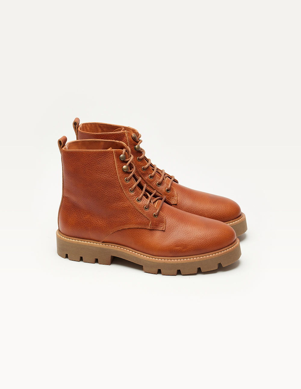 Bottines Théodore - Cognac grain pull-up