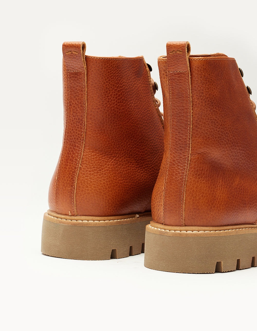 Bottines Théodore - Cognac grain pull-up