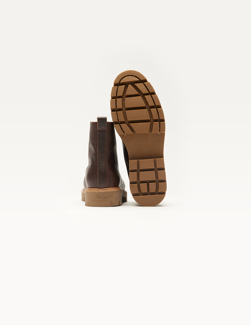 Théodore Bottines - Brown grained pull-up leather