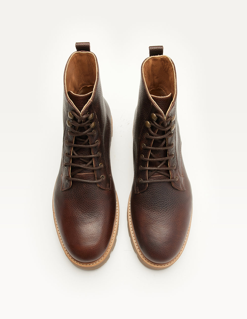 Théodore Bottines - Brown grained pull-up leather