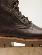Théodore Bottines - Brown grained pull-up leather