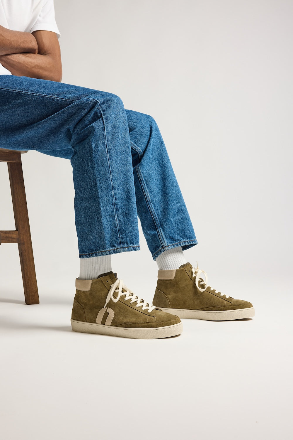 Baskets booties Alexis - Kaki