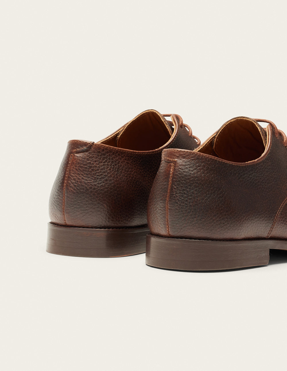 Derbies Antonin - Brown grain pull-up care