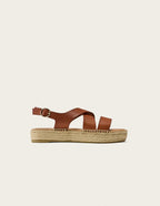 Espadrilles plates Chantal - Brown color