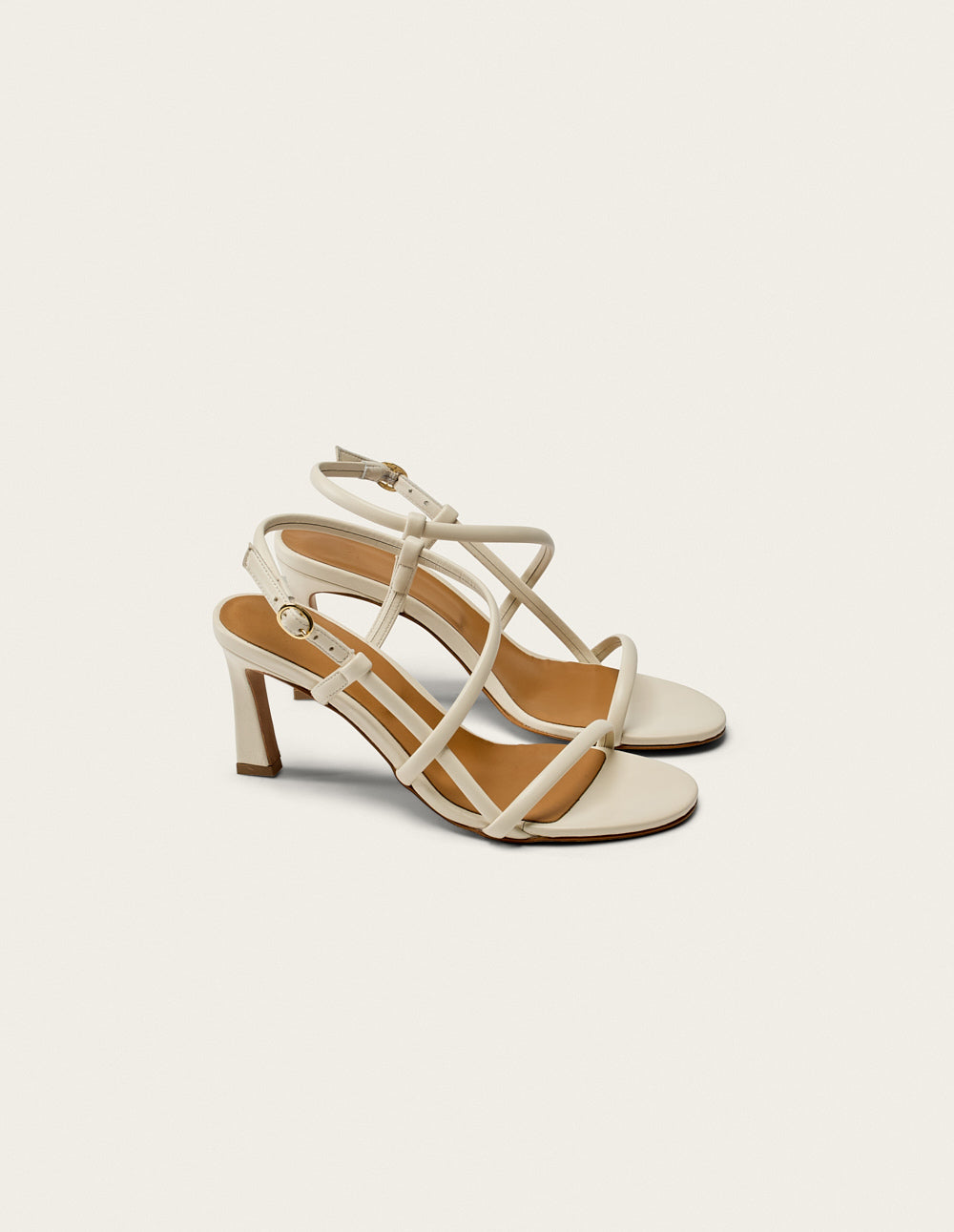 Colada tall sandals - Cuir écru