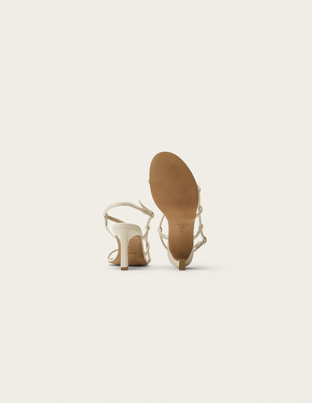 Colada tall sandals - Cuir écru