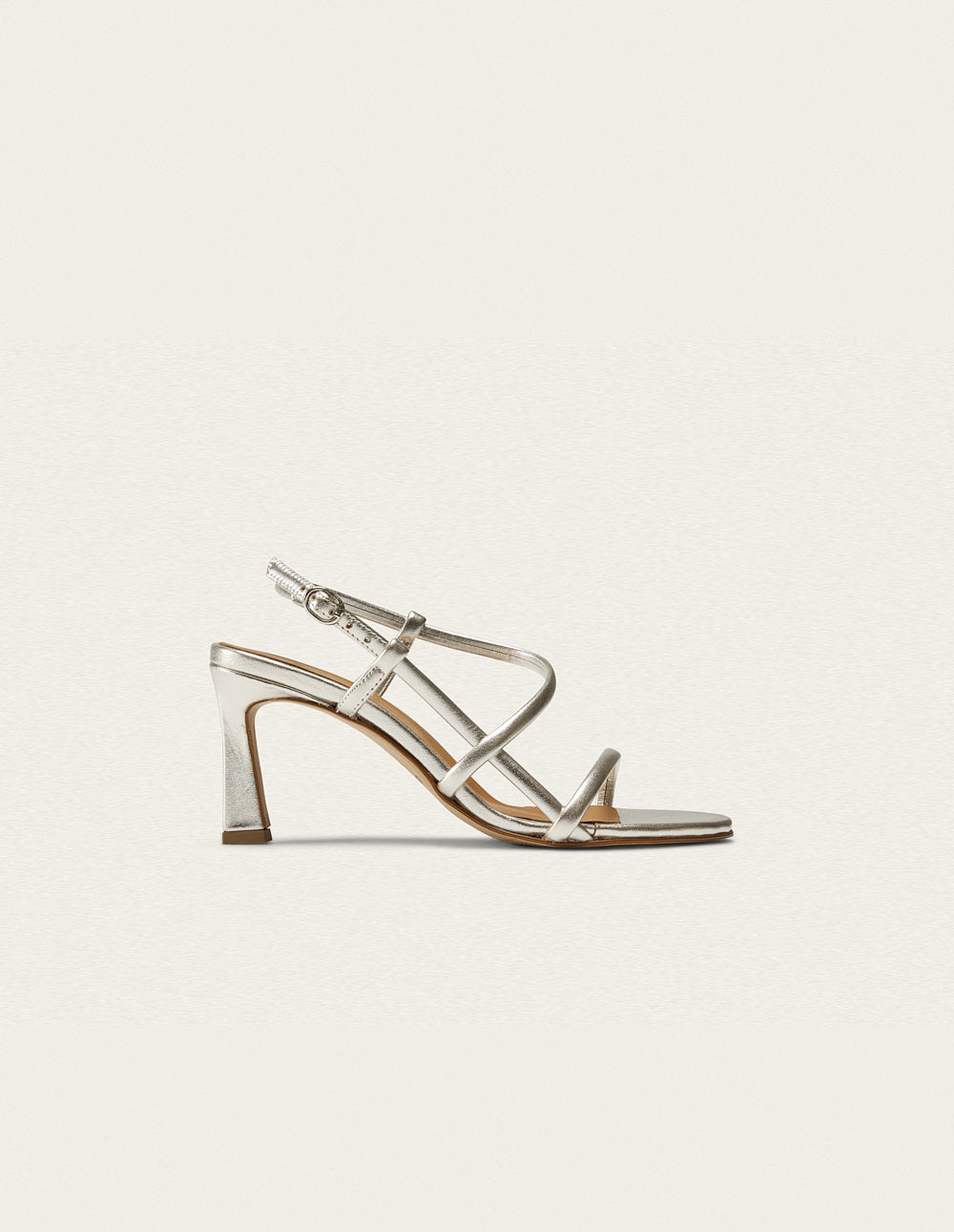 Colada tall sandals - Argentine pleated leather