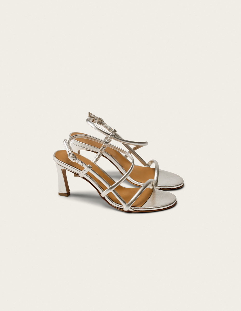 Colada tall sandals - Argentine pleated leather