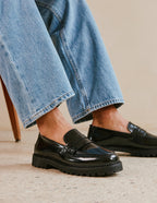 Elliot moccasins - Cuir box noir