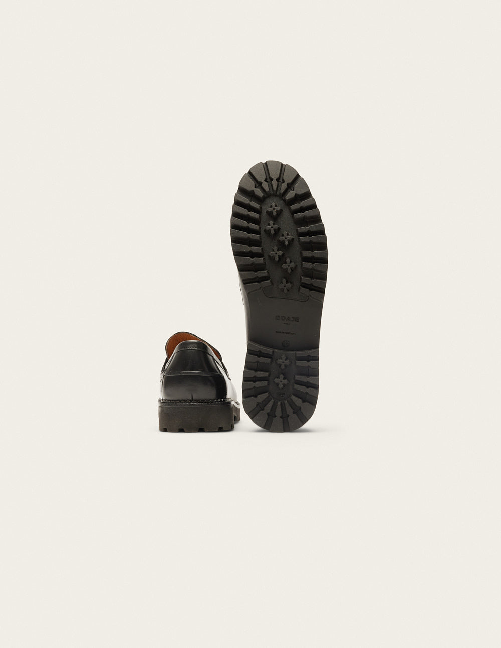 Elliot moccasins - Pampilles cuir noir