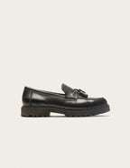 Elliot moccasins - Pampilles cuir noir