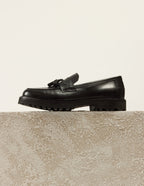 Elliot moccasins - Pampilles cuir noir