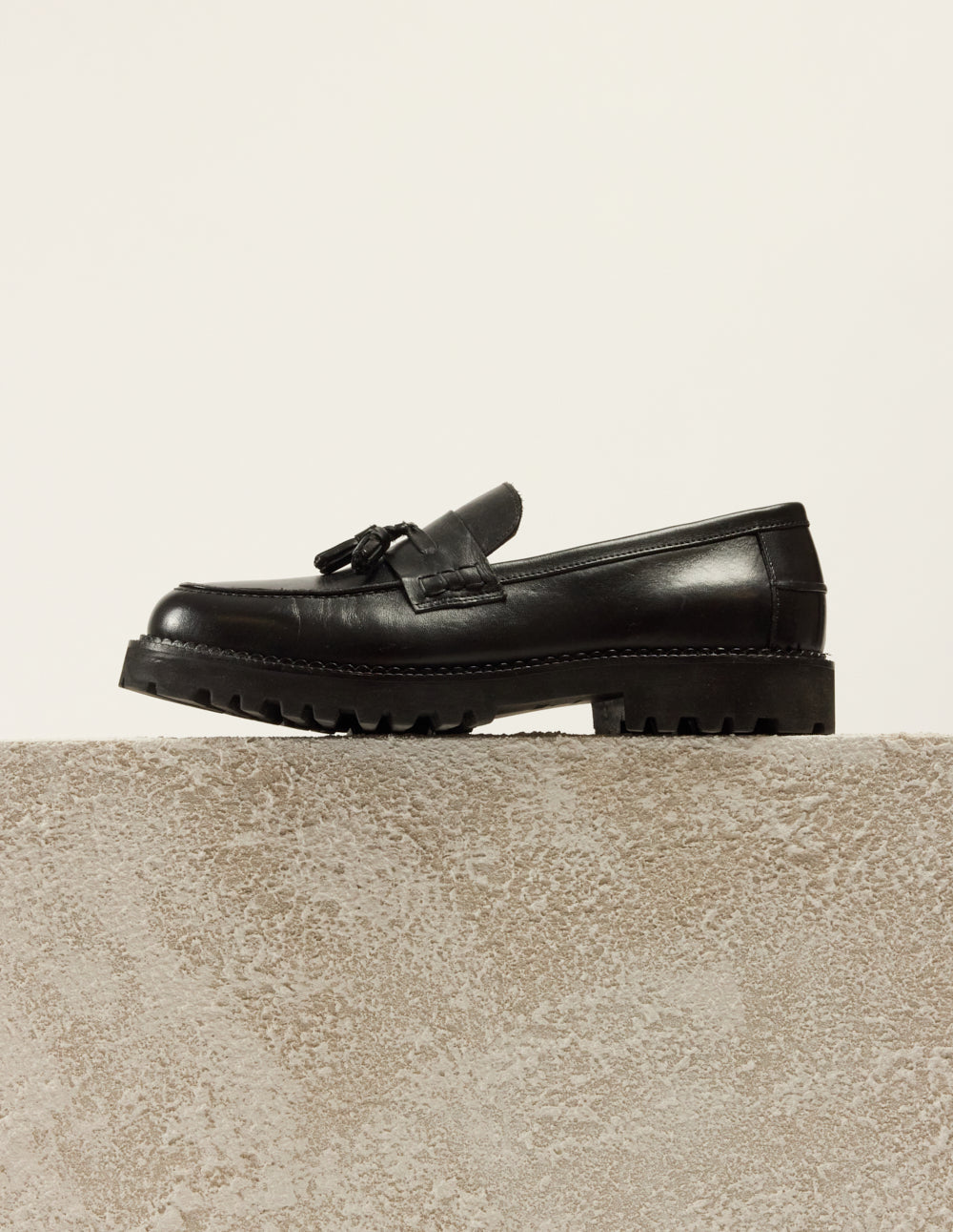 Elliot moccasins - Pampilles cuir noir