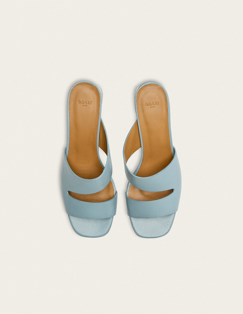 Mules Fika - Cuir ciel