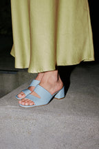 Mules Fika - Cuir ciel