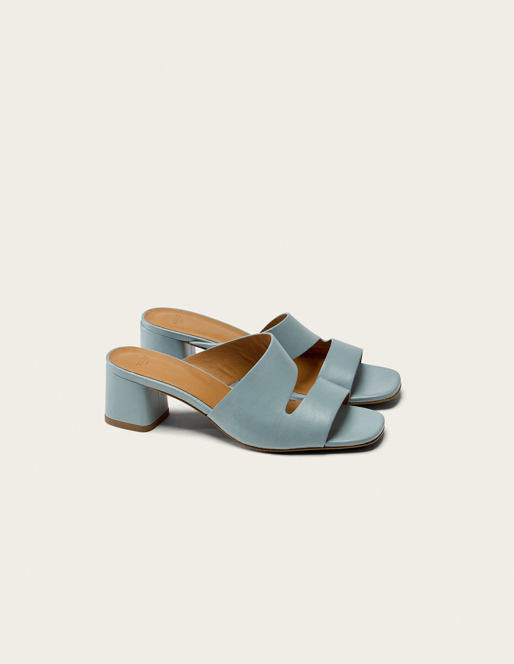 Mules Fika - Cuir ciel