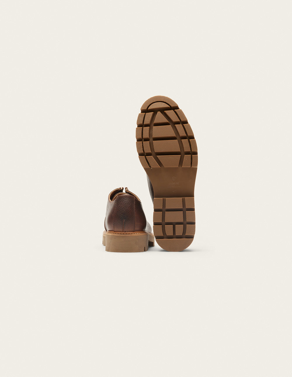 Derbies Gontran - Brown grain pull up leather