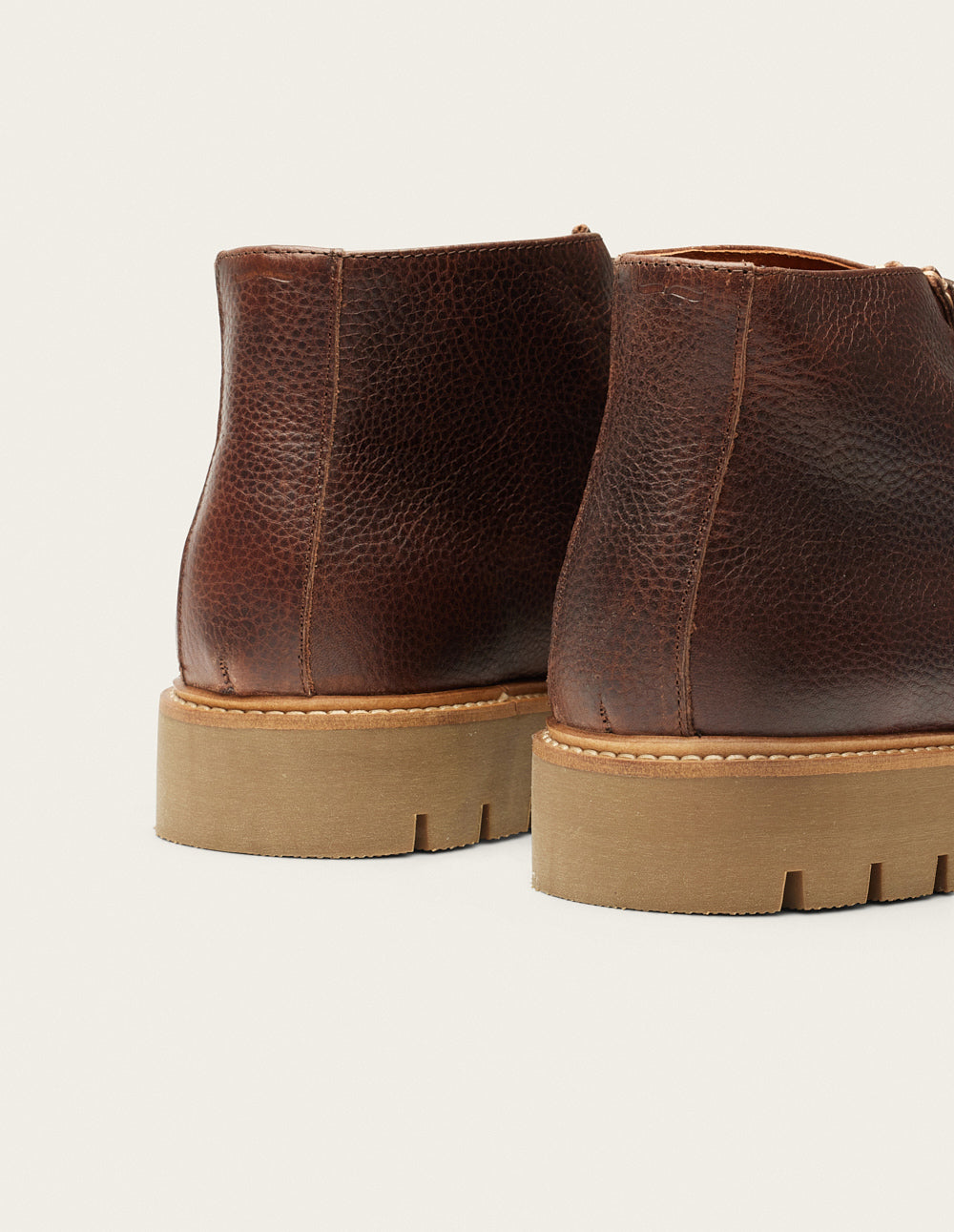 Bottines Grégoire - Brown grained pull up leather
