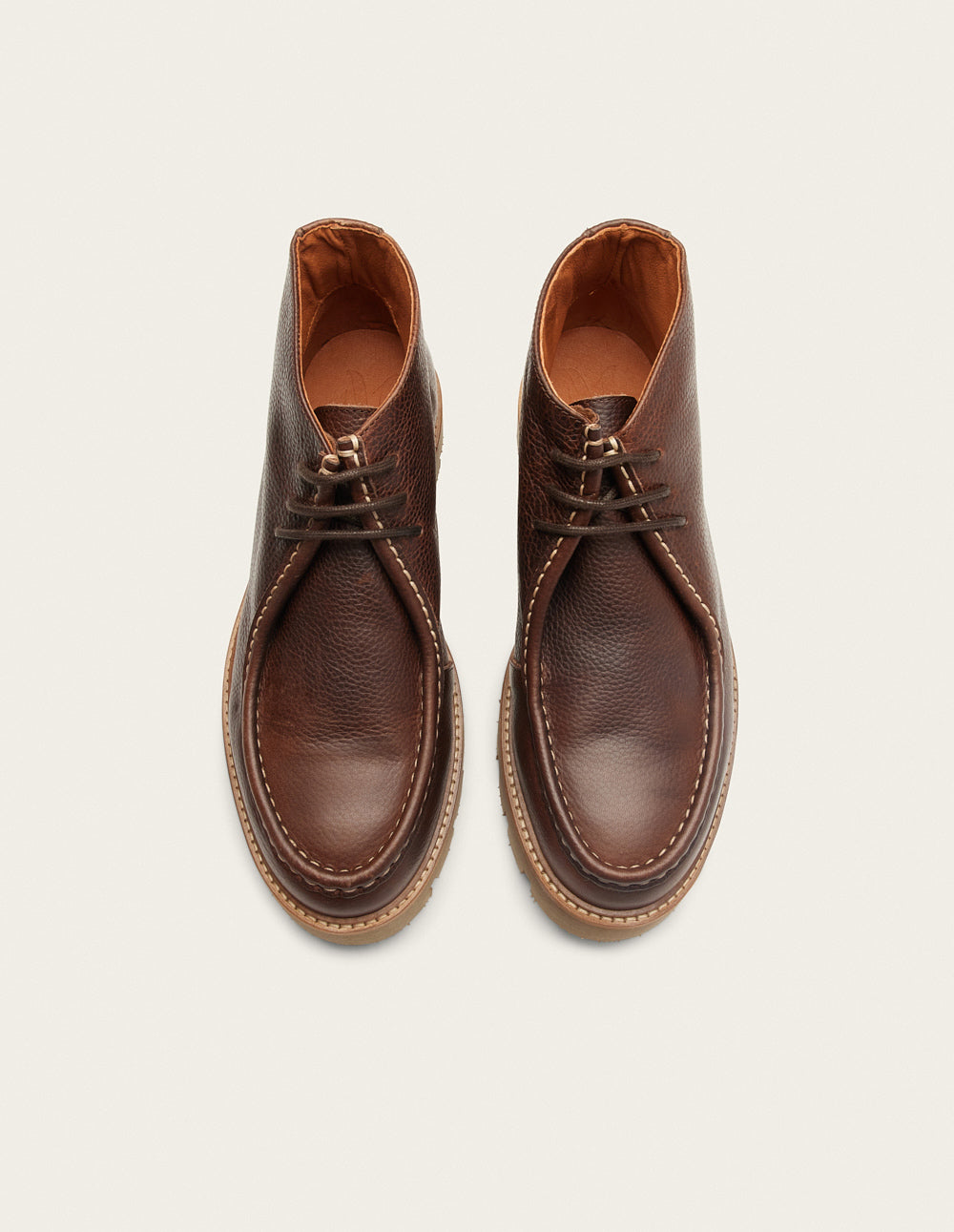 Bottines Grégoire - Brown grained pull up leather