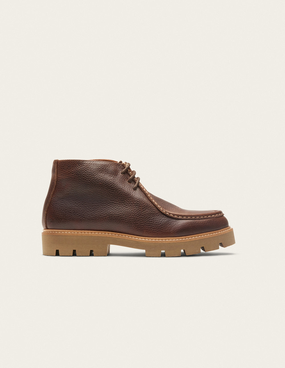 Bottines Grégoire - Brown grained pull up leather