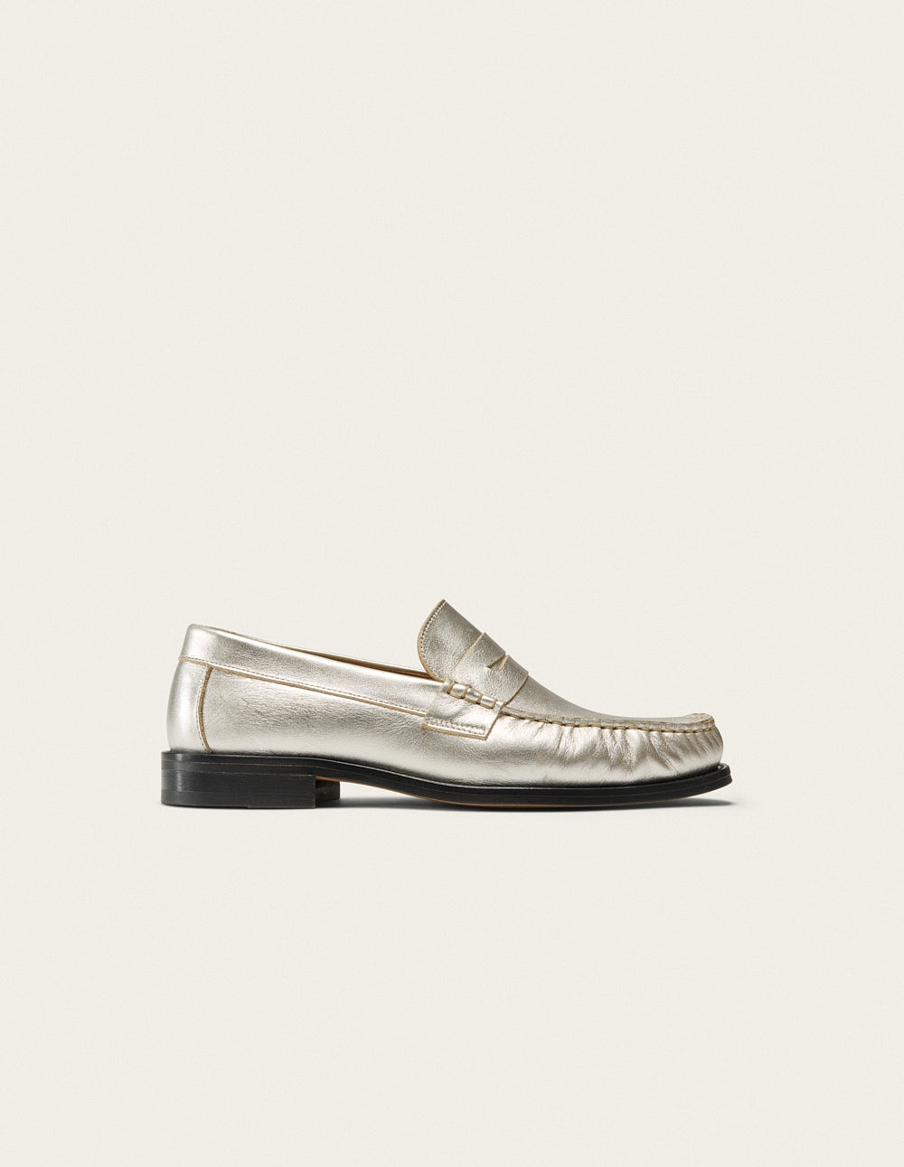 Halley loafers - Argentine pleated leather