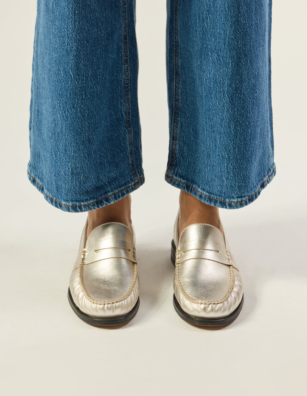 Halley loafers - Argentine pleated leather