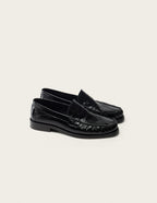 Halley loafers - Cuir plissé noir