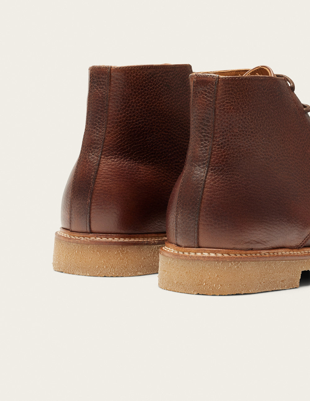 Hugo Bottines - Brown grained pull-up leather