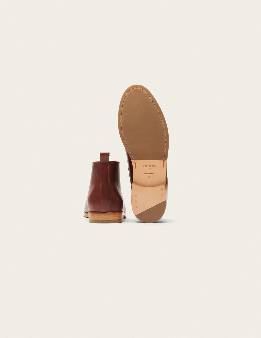 Bottines Jérome - Terracotta pull-up leather