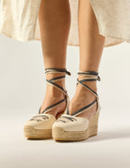 Lanzo Espadrilles - Ecru Toile